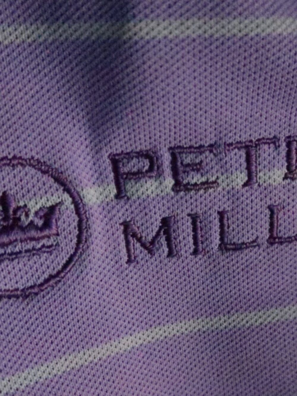 Peter Millar Summer Comfort Lavender striped CC Stretch Polo (M) OMG ⛳️